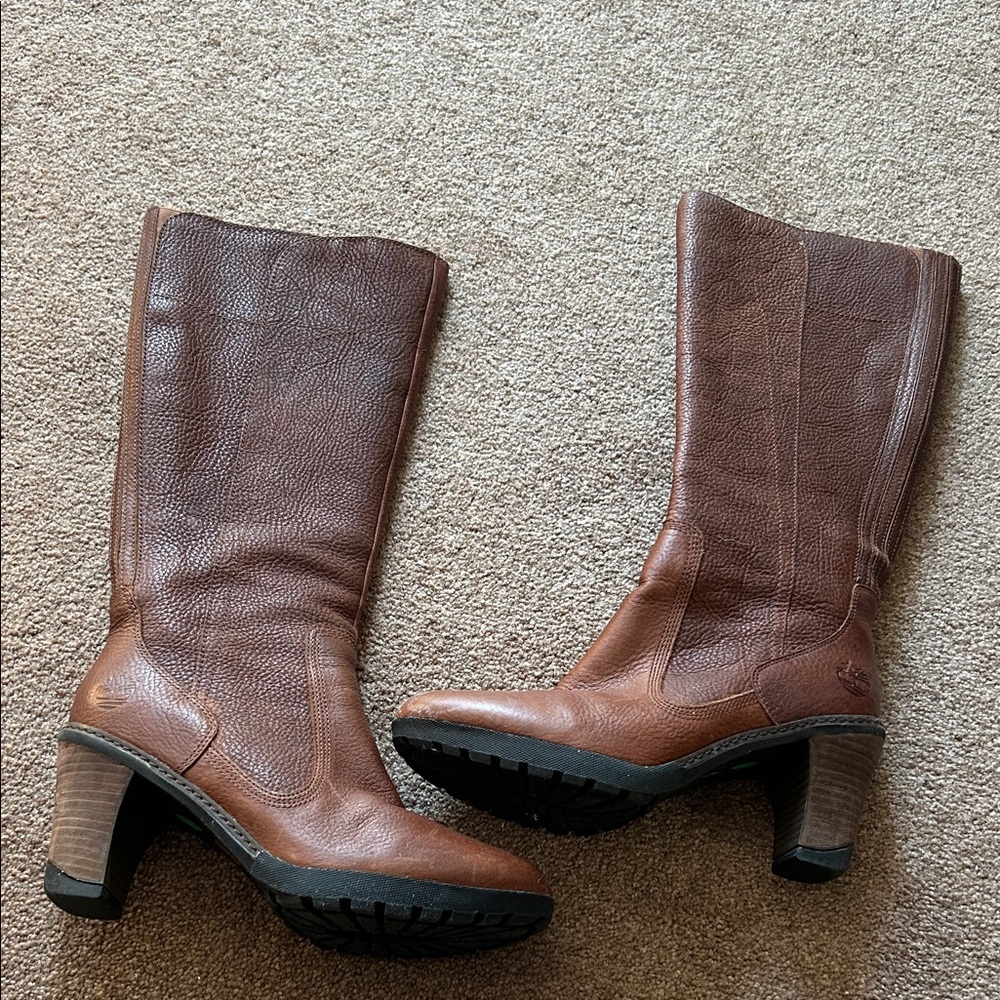 Timberland Brown Leather Women's Boots